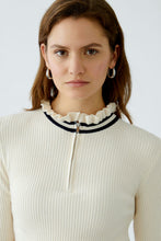 Slim Ribbed Pullover - Off White