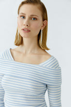 Pullover - Light Blue & White