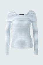 Pullover - Light Blue & White