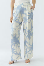 Palazzo Trousers - White Blue