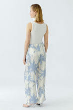 Palazzo Trousers - White Blue