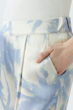Palazzo Trousers - White Blue