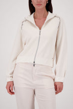 Embellished Shoulder Zip Jacket