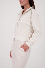Embellished Shoulder Zip Jacket