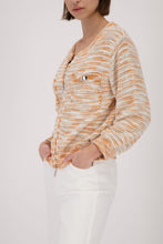 Textured Zip Knit Cardigan