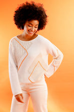 Abstract Pattern Knit Sweater
