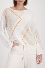 Abstract Pattern Knit Sweater