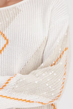 Abstract Pattern Knit Sweater