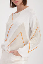 Abstract Pattern Knit Sweater