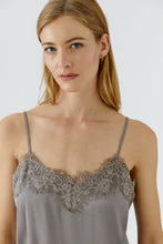 Taupe Lace-Trim Camisole Top