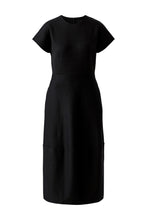Black Tailored Midi Dress