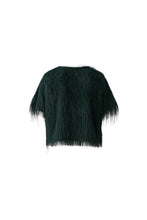 Emerald Green Fringe Texture Top