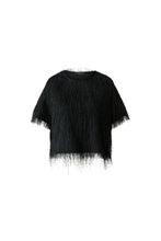 Emerald Green Fringe Texture Top
