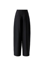Wide Leg Pleat-Front Trousers