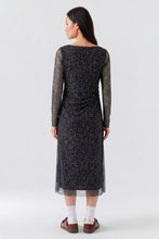 Midnight Leopard Mesh Dress