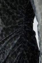 Midnight Leopard Mesh Dress