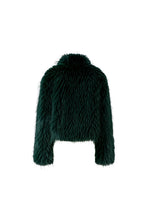 Emerald Green Faux Fur Jacket