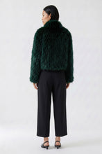 Emerald Green Faux Fur Jacket