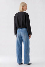 Black Feather Trim Cropped Jacket