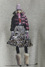 Grey Fashion Illustration T-Shirt