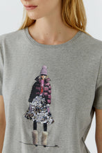 Grey Fashion Illustration T-Shirt