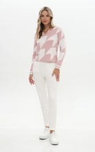 Pink and White Knit Jumper