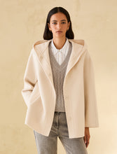 Cream Hooded Coat