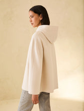 Cream Hooded Coat