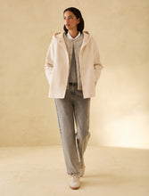 Cream Hooded Coat