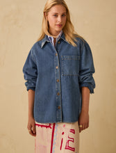 Denim Shirt with Coastal Embroidery
