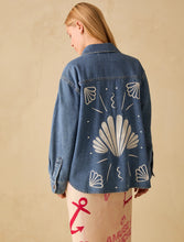 Denim Shirt with Coastal Embroidery