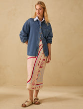 Denim Shirt with Coastal Embroidery
