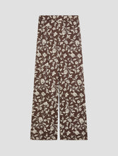 Chocolate Floral Wide Leg Trousers