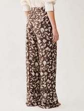 Chocolate Floral Wide Leg Trousers