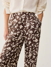 Chocolate Floral Wide Leg Trousers