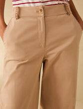 Beige Trousers with Coastal Pocket Detail