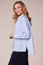 Blue & White Stripe Oversized Shirt