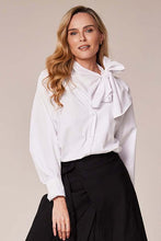 Tie-Neck White Blouse
