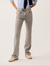 Grey Wash Straight-Leg Jeans