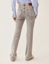 Grey Wash Straight-Leg Jeans
