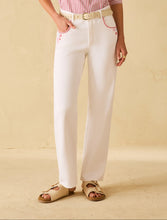 White Trousers with Coastal Embroidery Detail