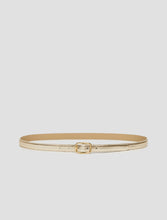 Laminated Leather Belt - Gold