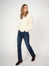 Thora V-Neck Knit Cardigan - Ecru