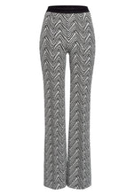 Trousers in Blow-up Herringbone Jacquard
