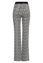 Trousers in Blow-up Herringbone Jacquard
