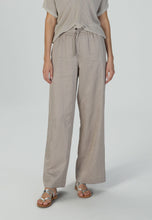 Pants in Linen Mix Twill - Taupe