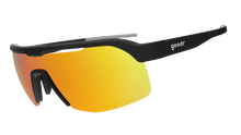 Black Sport Wrap Sunglasses