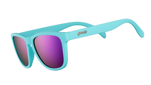 Electric Carnival Sunglasses - Teal & Purple
