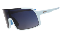 Light Blue Sport Shield Sunglasses