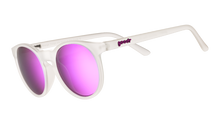 Transparent Round Frame Mirrored Sunglasses